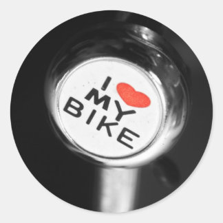 Ik hart mijn fiets ronde sticker
