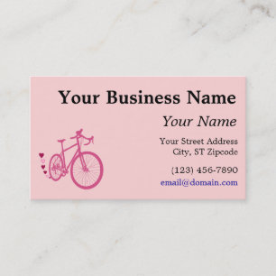 Ik [hart] mijn fiets visitekaartje