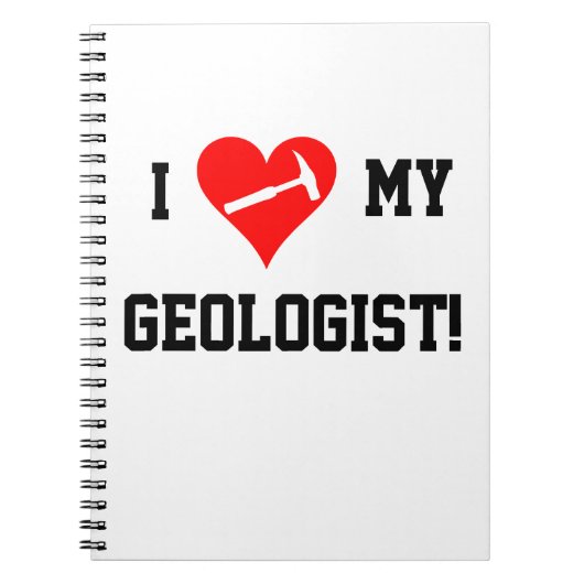 Ik hart mijn geoloog! notitieboek (Voorkant)