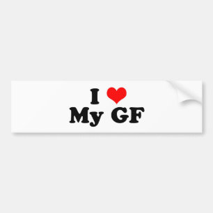 Ik hart mijn GF Bumpersticker