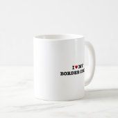 Ik hart mijn grens Collie Coffee Mok (Voorkant rechts)
