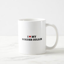 Ik hart mijn grens Collie Coffee Mok