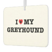 Ik hart mijn Greyhound auto luchtverfrisser (Links)