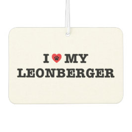 Ik hart mijn Leonberger auto luchtverfrisser