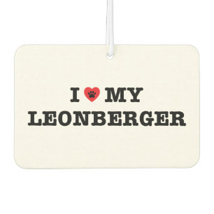 Ik hart mijn Leonberger auto luchtverfrisser
