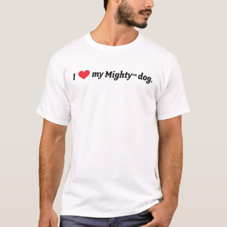 Ik hart mijn machtige hond. t-shirt