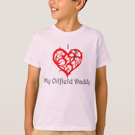 Ik "hart" mijn olfield papa t-shirt (Voorkant)