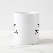 Ik hart mijn Pit Bull Jumbo Coffee Mok (Voorkant)