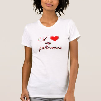 Ik "hart" mijn politieman t-shirt