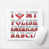 Ik hart mijn Poolse Amerikaanse Babcia Muismat (Met muis)