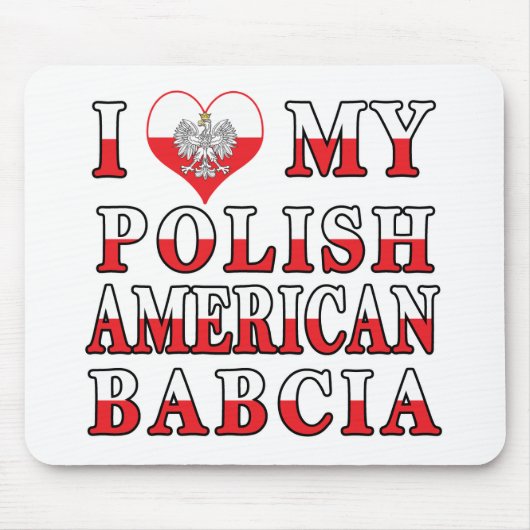 Ik hart mijn Poolse Amerikaanse Babcia Muismat (Voorkant)