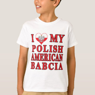 Ik hart mijn Poolse Amerikaanse Babcia T-shirt