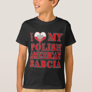 Ik hart mijn Poolse Amerikaanse Babcia T-shirt