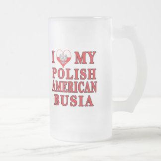 Ik hart mijn Poolse Amerikaanse busia Matglas Bierpul