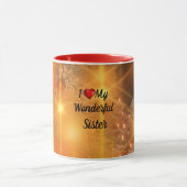 Ik hart mijn prachtige zuster mok (Midden)