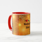 Ik hart mijn prachtige zuster mok (Voorkant links)