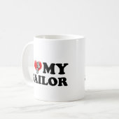 Ik (hart) Mijn Sailor Koffiemok (Voorkant links)