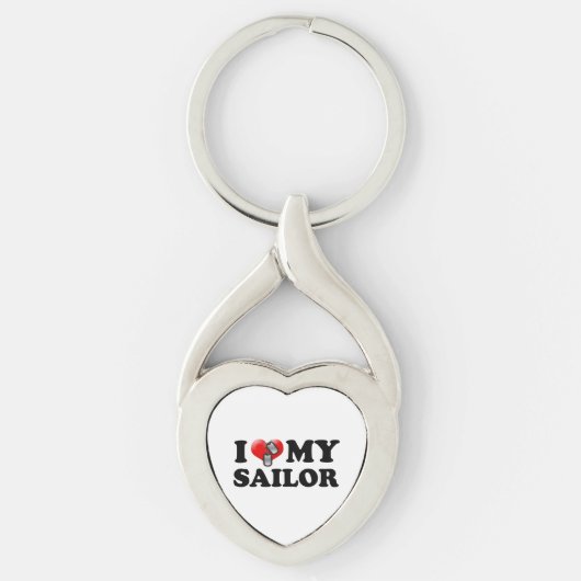 Ik (hart) Mijn Sailor Sleutelhanger (Voorkant)