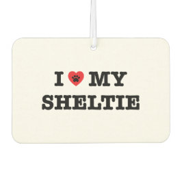 Ik hart mijn Sheltie Car luchtverfrisser