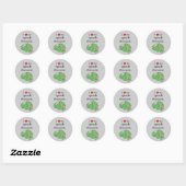 Ik [hart] mijn spraaktherapeut ronde sticker (Vel)