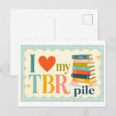 "Ik [Hart] Mijn TBR Stapel" Briefkaart (Voorkant / Achterkant)