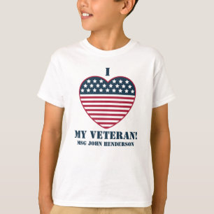 "Ik (hart) mijn veteraan!"  T-shirt