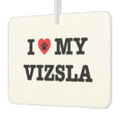 Ik hart mijn Vizsla Car luchtverfrisser (Links)