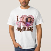 Ik HART mijn vriendin Custom Photo Love T-shirt (Voorkant)