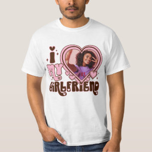 Ik HART mijn vriendin Custom Photo Love T-shirt