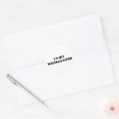 Ik hart mijn Weimaraner Sticker (Envelop)