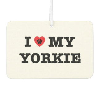 Ik hart mijn Yorkie Car luchtverfrisser