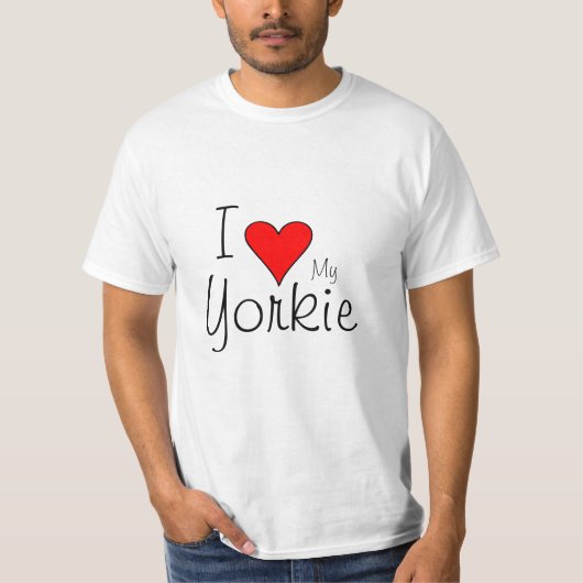 Ik hart mijn yorkie t-shirt (Voorkant)