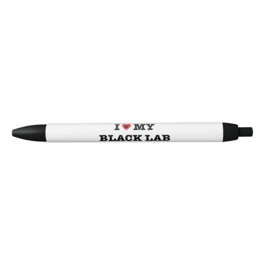 Ik hart mijn zwarte labpen inkt pen (Voorkant)