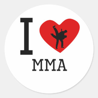 Ik hart MMA Ronde Sticker