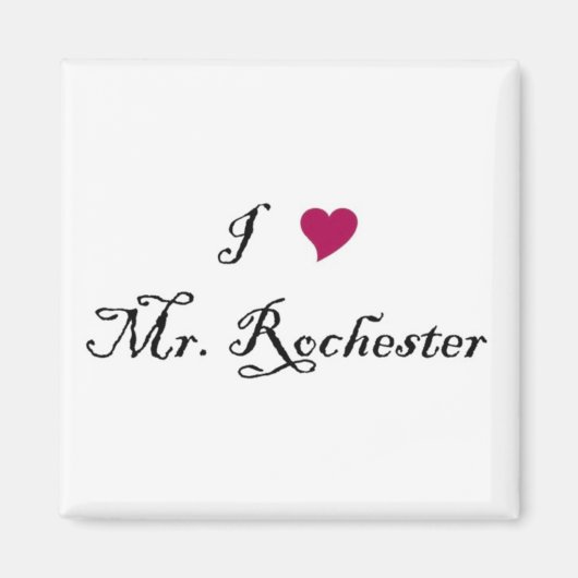 Ik hart Mr Rochester magneet (Voorkant)