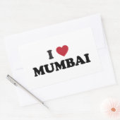 Ik hart Mumbai India Rechthoekige Sticker (Envelop)