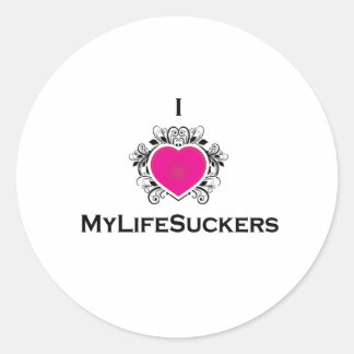 Ik hart MyLifeSuckers Stickers