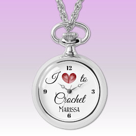 Ik hart naar (Craft) Silver Alloy Ketting Watch