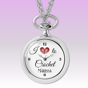 Ik hart naar (Craft) Silver Alloy Ketting Watch