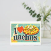"Ik [Hart] Nacho's" Briefkaart (Staand voorkant)