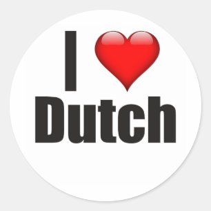 Ik hart Nederlands Ronde Sticker