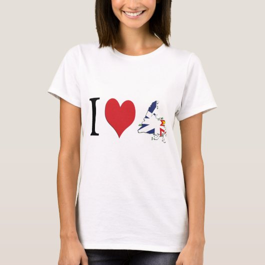Ik hart Newfoundland T-shirt (Voorkant)