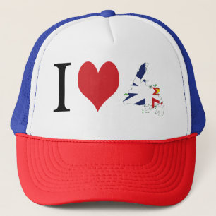 Ik hart Newfoundland Trucker Pet