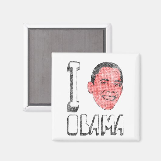 Ik hart Obama Magnet (Voorkant / Achterkant)