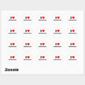 Ik hart Obamacare Ronde Sticker (Vel)