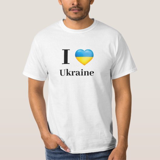 Ik hart Oekraïne T-shirt (Voorkant)