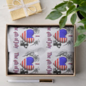 Ik Hart op 4 juli Weefselpapier Tissuepapier (Geschenk)