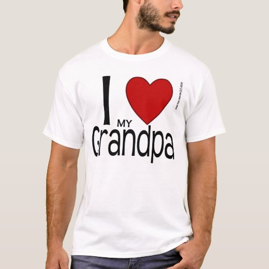 Ik Hart Opa Shirt (Voorkant)