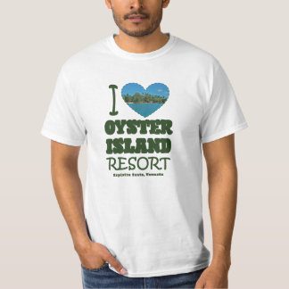 Ik "hart" Oyster Island T-shirt