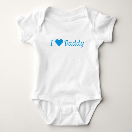 Ik [Hart] Papa Wit Rompertje Romper (Voorkant)